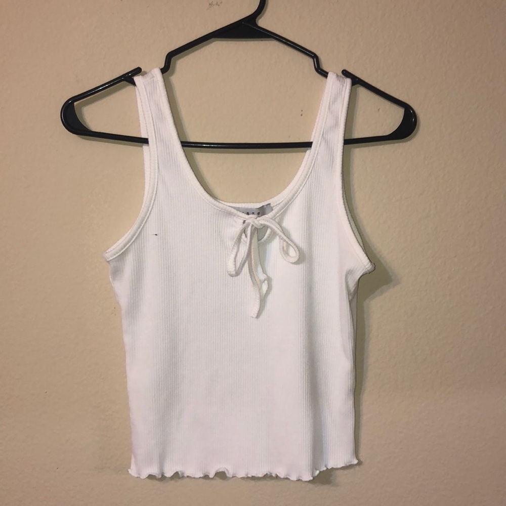 Cute white tank top